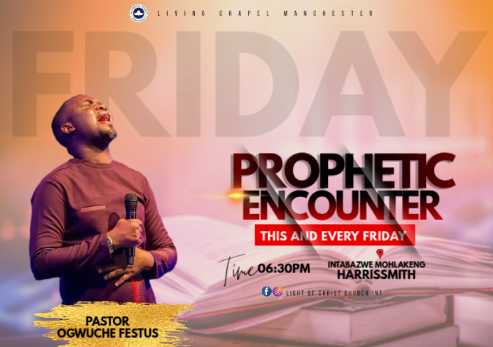 Brown Prophetic Encounter Event A5 Template | PosterMyWall