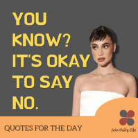 Brown Quotes For The Day Instagram Post template
