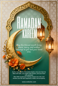 Brown Ramadan Pinterest Graphic Pinterest-grafik template