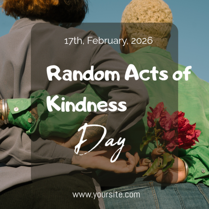 Brown Random Acts of Kindness Day Instagram Post Template | PosterMyWall