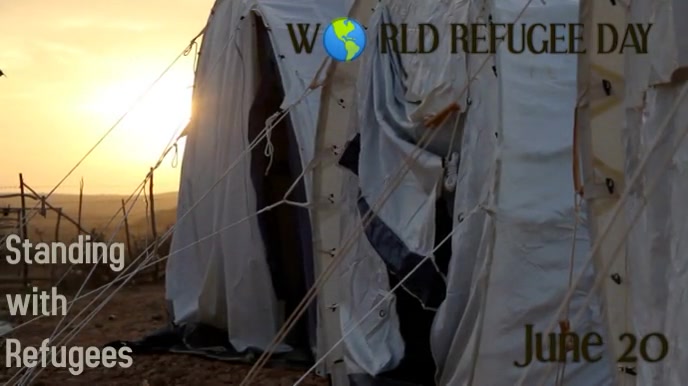 Brown Refugee Video  Digital Display (16:9) template