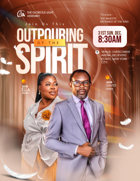 Copy of Brown Religious Event Flyer | PosterMyWall