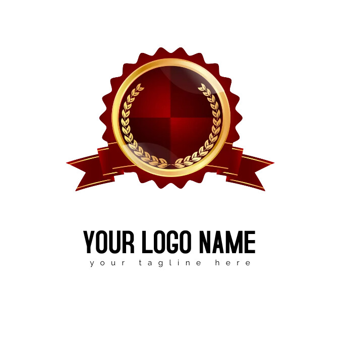 Brown Ribbon Digital Brown ribbon badge Template | PosterMyWall