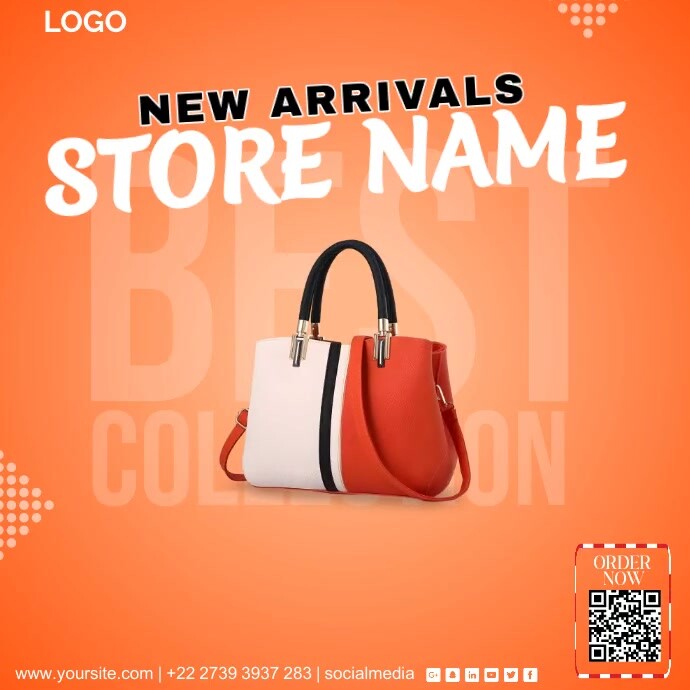 Brown Sales Advert Video  Instagram Post template