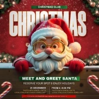 Brown Santa's Grotto Instagram Post template