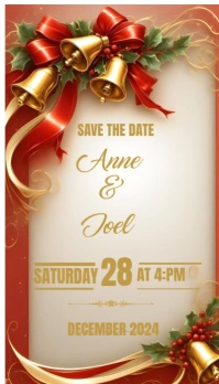 Brown  Save The Date Business Card 名片 template