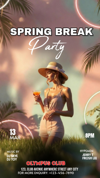 Brown Spring Break Instagram Story Template | PosterMyWall