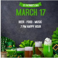 Brown St Patricks Party Instagram Post template