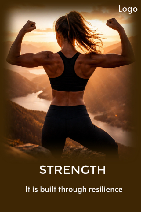 Strength And Resilience Posters Template | PosterMyWall