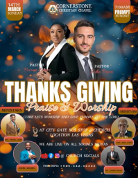 Brown Thanksgiving Flyer (us Letter) template