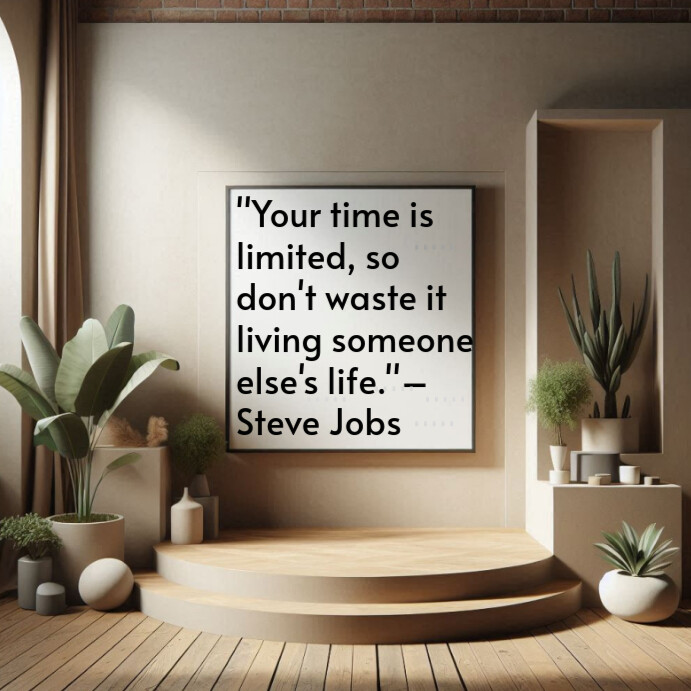 Brown Typographic Authenticity And Individuality Quote Instagram Post ...