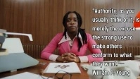 Brown Typographic Authority And Power Quote Youtube Thumbnail template
