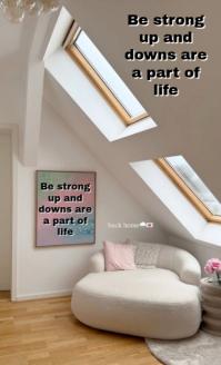 Brown Typographic Be Strong Up And Downs Are A Part Of Life Us Legal template