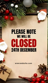 Brown Typographic Brown Background Illustrative December Holiday  Business Card นามบัตร template