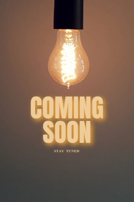 Brown Typographic Brown Modern Coming Soon (poster) Poster Cartaz template