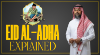 Brown Typographic Eid al-Adha YouTube Thumbnail template