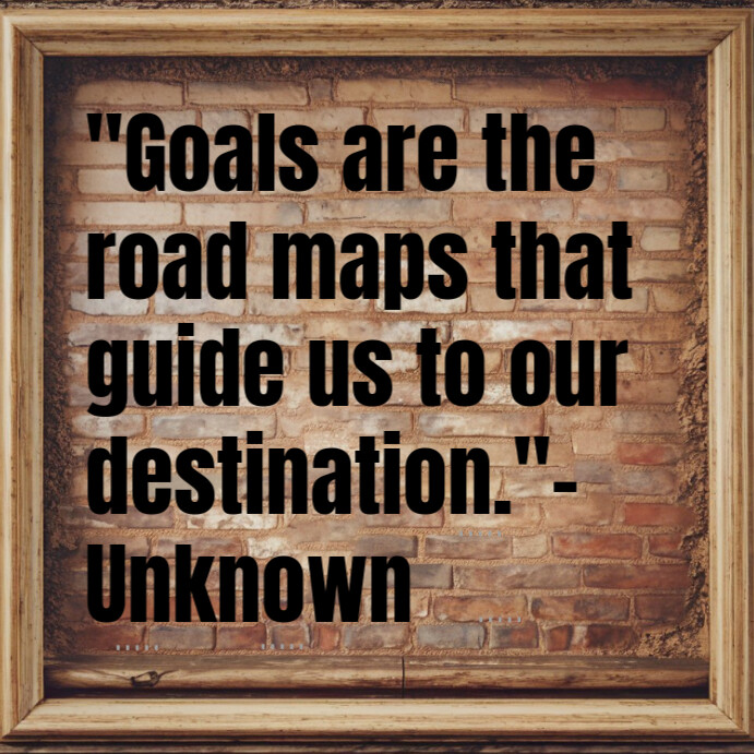 Brown Typographic Goal-setting Quote Instagram Post template