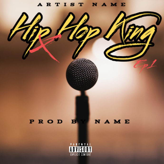 Brown typographic hip hop album cover album cover Template | PosterMyWall