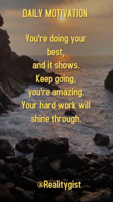 Brown Typographic Inspirational Quotes  Instagram Reel template