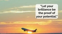 Brown Typographic Inspirational Showing Off Quotes  Digital Display (16:9) template