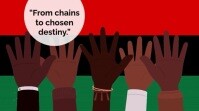 Brown Typographic Juneteenth Celebration Quotes  Digital Display (16:9) template