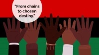 Brown Typographic Juneteenth Celebration Quotes  Digital Display (16:9) template