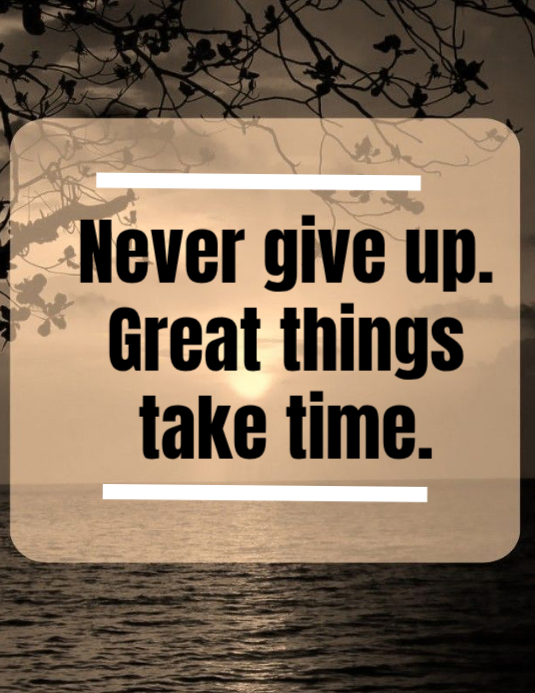 Brown Motivational Quote Flyers Template | PosterMyWall