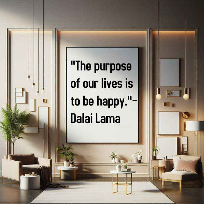 Brown Typographic Purpose And Meaning Quote Instagram Post template