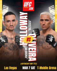 Brown UFC Fight Promotion Instagram Portrait template