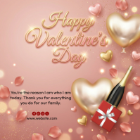 Brown Valentine's Day Instagram Post template