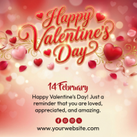 Brown Valentine's Day Instagram Post template