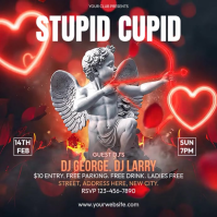 Brown Valentine's Day Party Instagram Post Video template