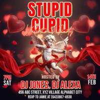 Brown Valentine's Day Party Instagram Post Video template