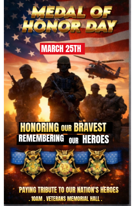 Brown Veterans Tribute Posters Template | PosterMyWall