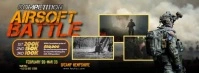 Brown Vintage Airsoft Battle Arena  Facebook Cover Photo template