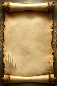 Brown Vintage Ancient Scroll Template Poster Iphosta