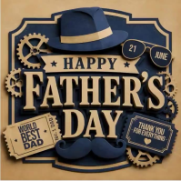 Brown Vintage Father's Day Instagram Post Video template