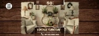Brown Vintage Furniture Facebook Cover Photo template