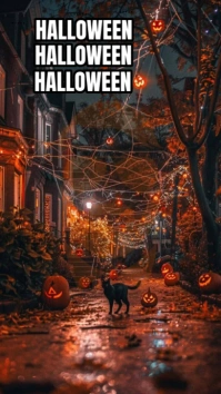 Brown Vintage Halloween Costume Designs Instagram Story template