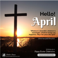 Hello April Template | PosterMyWall