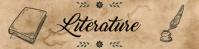 Brown Vintage Literature Google Classroom  Google Classroom Banner template