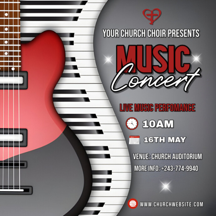 Copy of Brown Vintage Live Music Concert Album Cover | PosterMyWall