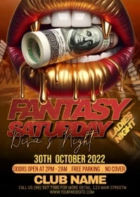 Brown Vintage Party A6 template