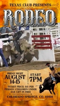 Brown Vintage Rodeo Instagram Reel template