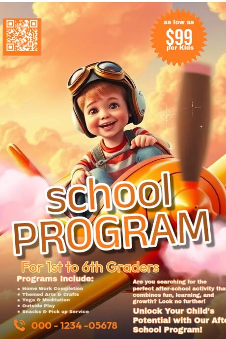 Brown Vintage School Promgram Poster Template | PosterMyWall
