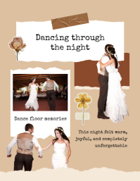 Brown Vintage Wedding Journal Flyer template - Page 4