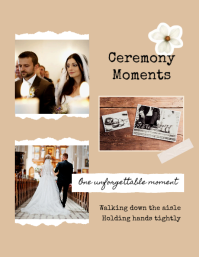Brown Vintage Wedding Journal Flyer template - Page 3