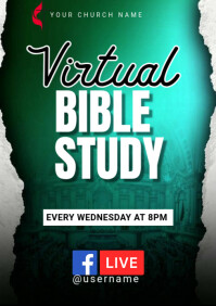 Brown Virtual Bible Study A4 template