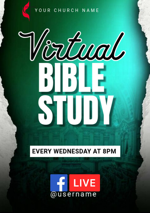 Brown Virtual Bible Study A4 template
