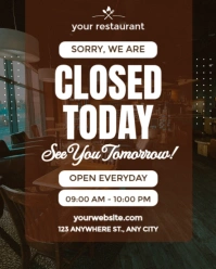 Brown We Are Close Instagram Portrait template